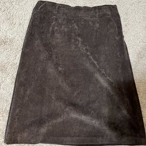 Size 8 brown skirt corduroy material